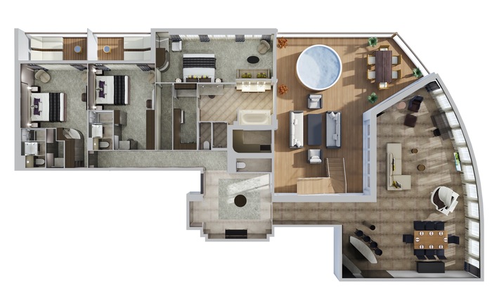 NCL, Norwegian Pearl, The Haven 3-Bedroom Garden Villa Floorplan.jpeg